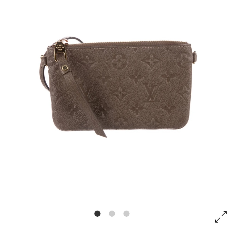 Louis Vuitton LV Monogram Empreinte Leather Wristlet
